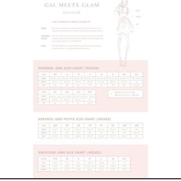 Gal meets glam size chart Clearance